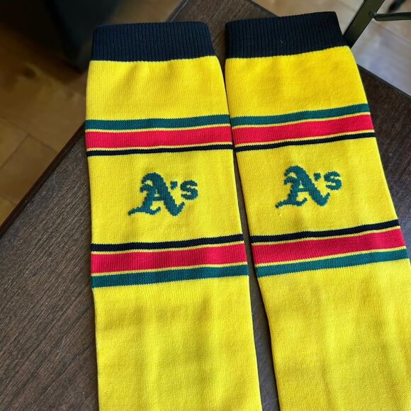 Oakland A’s African American Heritage Night SGA Socks Athletics chevron - Picture 5 of 5